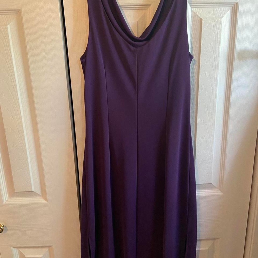 Beautiful Vintage Purple Summer Maxi Dress Size Medium - Picture 5 of 5